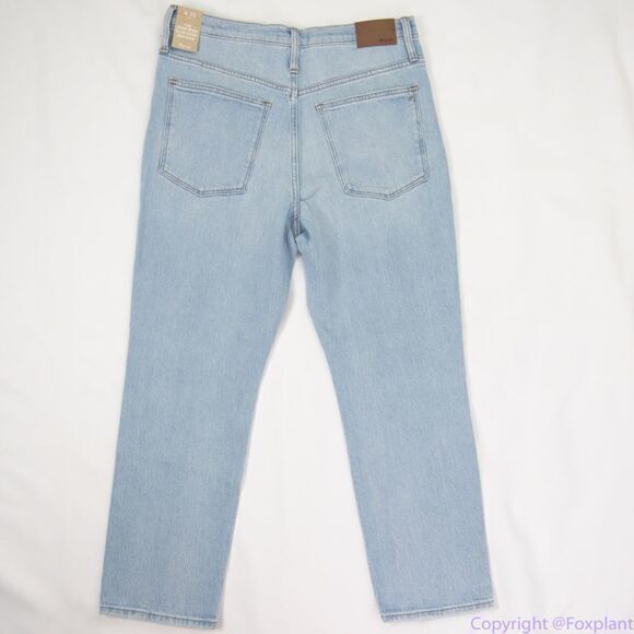 Madewell The High-Rise Slim Crop Boyjean in Dumas Wash: Ripped Edition,size 30 - Picture 10 of 16